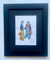 "It's a Demo" - Original Water Colour Painting by Neil Thompson, mounted and framed.