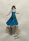 "Northern Soul Interpretations II" - Original water colour painting, mounted and backed, ready for framing.