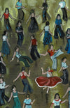 "Interpretations - Northern Soul Dancers" - Original oil painting on canvas artboard.